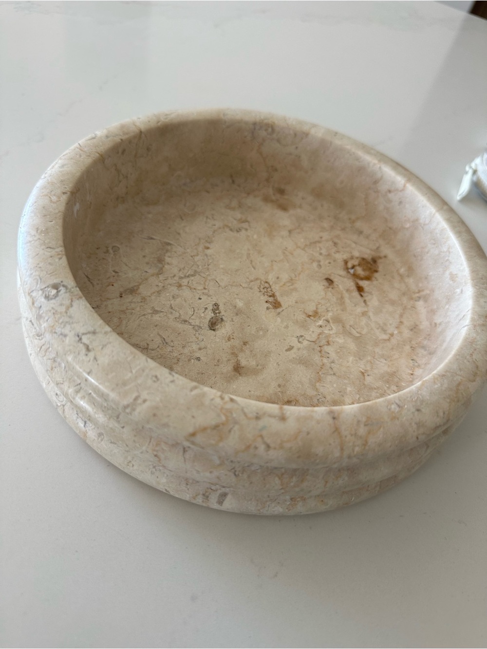 Threshold Cream Marble Catchall Bowl